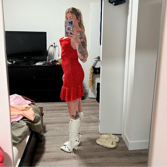 Red Polka Dot Dress - Picture 4 of 7